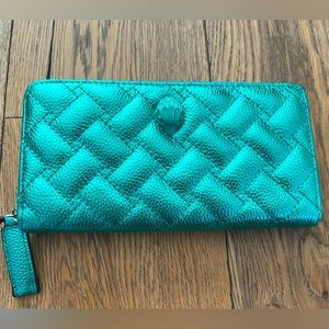 Brand New Kurt Geiger Metallic Green Wallet